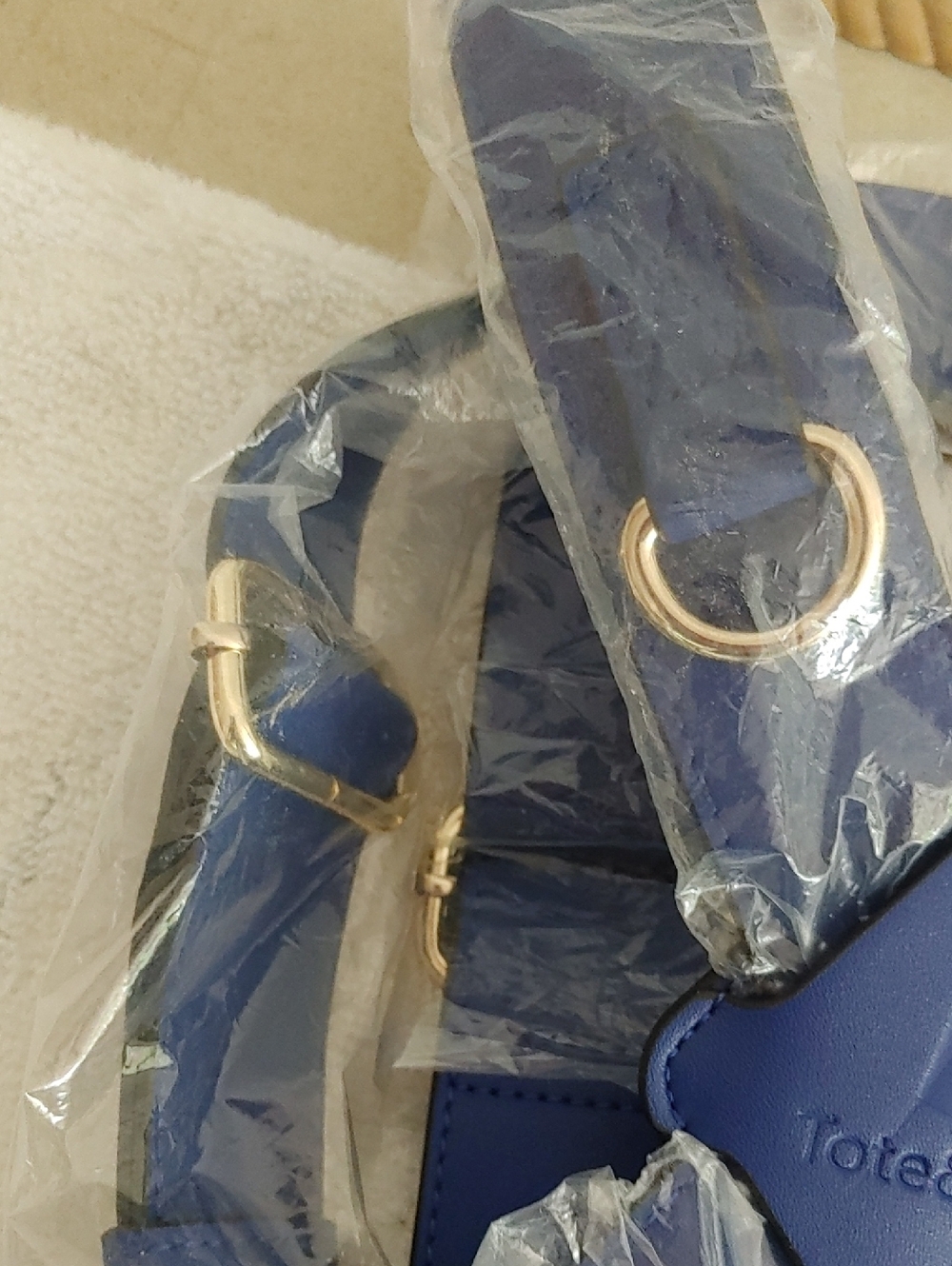Tote & Carry Royal Blue Embossed Vegan Leather Tactical Vest Size L (1264) - Picture 10 of 16